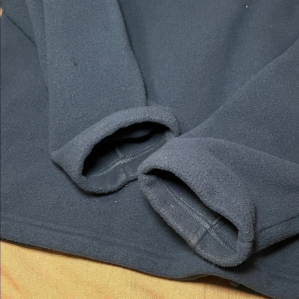 The North Face Navy and White Fleece Jacket